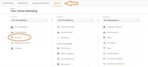 Google Analytics beheer alle filters Flex Online Marketing