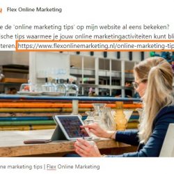 URL verwijderen social media bericht Flex Online Marketing