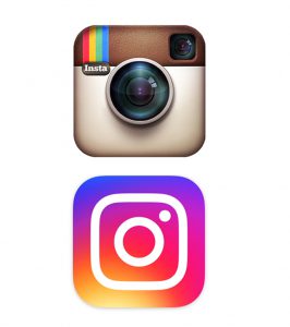 Oud versus nieuw logo Instagram Flex Online Marketing