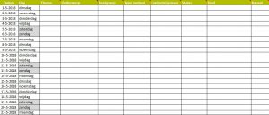 Contentkalender Flex Online Marketing