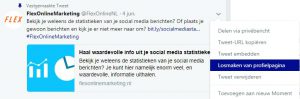 Tweet losmaken op Twitter Flex Online Marketing