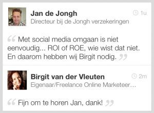 LinkedIn reactie Jan de Jongh