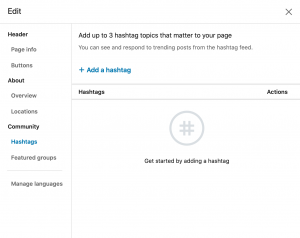 Hashtags toevoegen aan LinkedIn bedrijfspagina