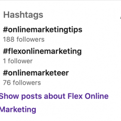 Hashtags op LinkedIn