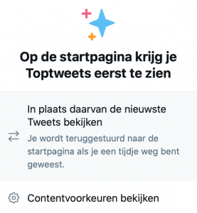 Toptweets of nieuwste tweets